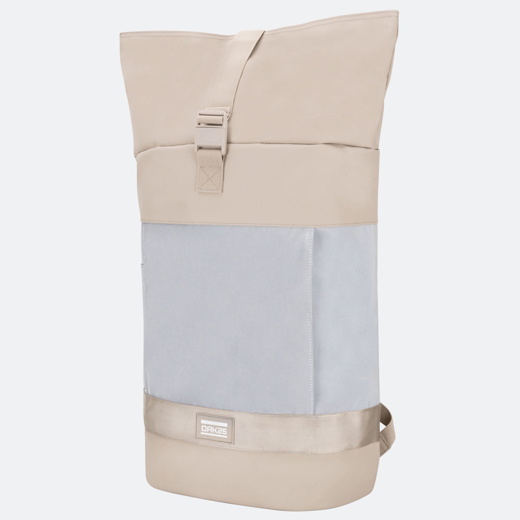 Rolltop-Rucksack OAK25 Commute L in Sandfarbe mit erweiterbarem 32-Liter-Volumen