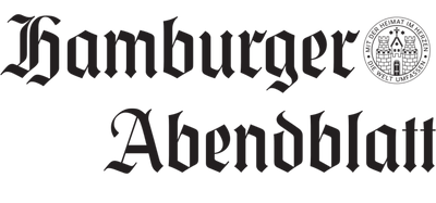 Logo der Zeitung 'Hamburger Abendblatt' in schwarzer Schrift mit rot unterstrichenen Linien