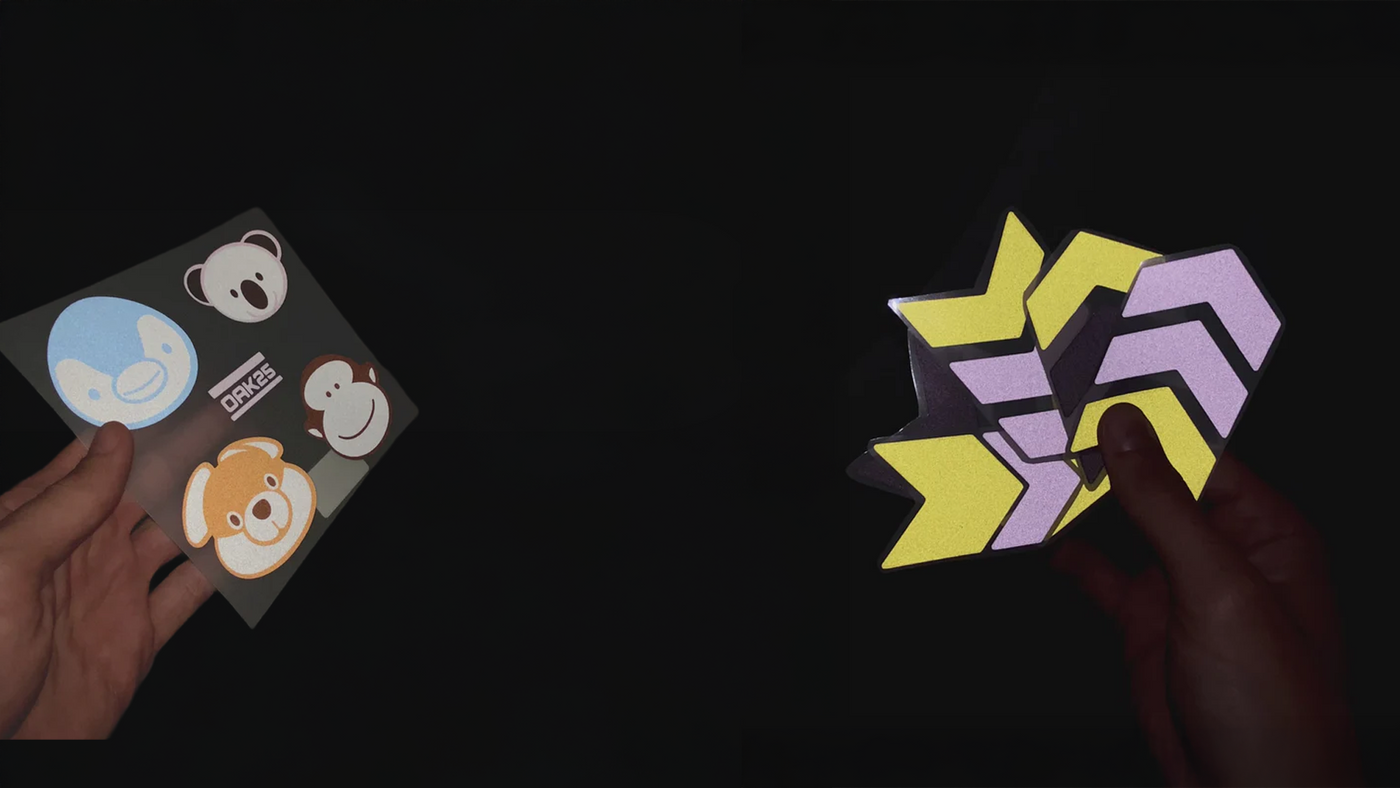 Reflektierende Sticker